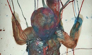 Aquarell mit Ölkreide Aquarell mit Ölkreide